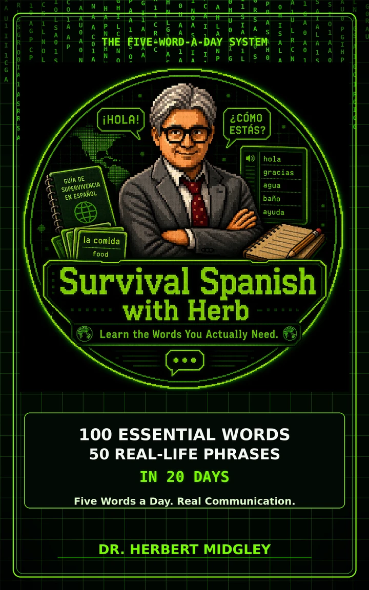 Cover of Survival Spanish with Herb by Dr. Herbert Midgley